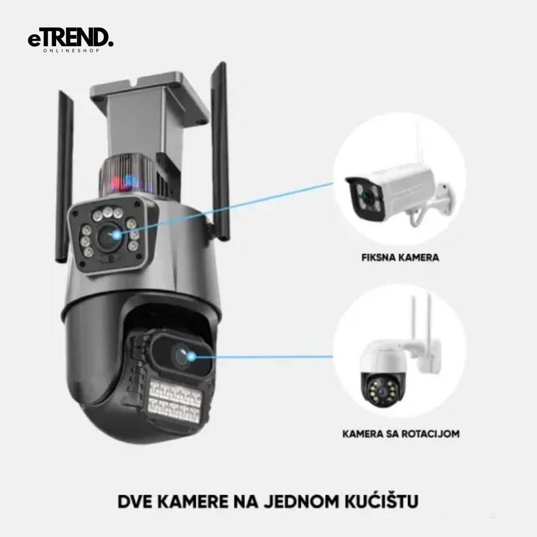 Kamera sa Ugrađenim Alarmom i Duplim Sočivom