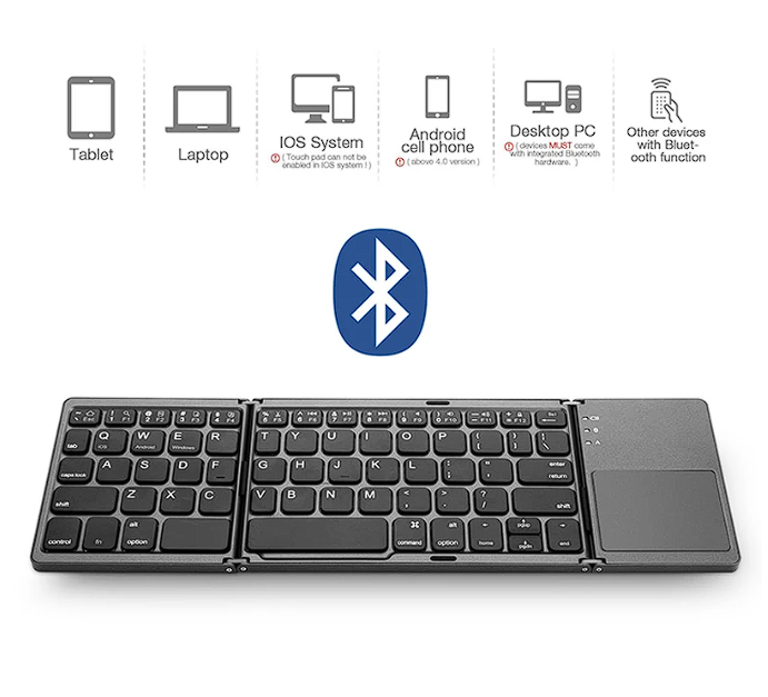 Universal Touched BT Wireless Mini tastatura